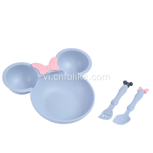 Lúa mì Mickey Mickey Shape Bộ đồ ăn